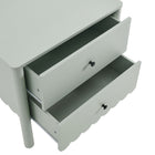 Modway Emmeline Scalloped 2-Drawer Nightstand - Sage-8