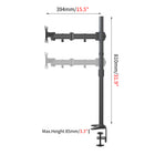 ShoppingAll Adjustable Single Monitor Standing Mount Extra Tall 31.5" Pole for Display up to 32" - Black-Keep your cables neat and organized with our built-in cable clips, save your desk space and keep your workstation clean