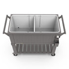 Permasteel 80 qt Furniture Style Patio Cooler with Divider - Dark Grey-Extended cooling power keeps drinks chilled for up to 36 hours