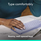 Logitech Keys-To-Go 2 Portable Bluetooth Tablet Keyboard with Built-in Cover - Lilac-Use the Keys-to-Go 2 wireless Bluetooth keyboard with tablets and devices that use Windows, Android, macOS, and ChromeOS