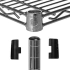 Seville Classics - Étagère En Câble Dacier Nsf À 5 Niveaux Avec Roues - 72 H x 36 W x 24 D po-Capacité totale sur les roues: 500 lb