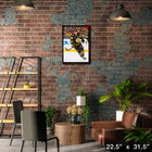 David Pastrnak Bruins Action - Framed Canvas - 22" x 31"-Officially licensed by the NHL and NHLPA