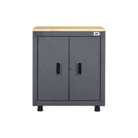 Cat RTA 28” 2-Door Base Cabinet-Wide Dual-Door Access: Allows easy loading and unloading of stored materials.