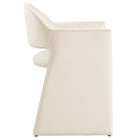Modway Talia Performance Velvet Dining Armchair - Alabaster-Floor Protecting Foot Pins