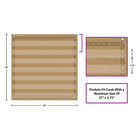 Teacher Created Resources 7 Pocket Chart - 28" x 28" - Burlap Design-Pocket chart features 7 pockets