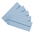 JAM Paper #10 Business Envelopes, 4 1/8 x 9.5, Baby Blue, 100 Pack (2155778g)-Opening: booklet