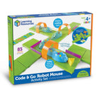 Learning Resources - Stem Robot Mouse Coding Activity Set-Create your path with 16 maze grids to create a 20' x 20' maze board, 22 maze walls, and 3 tunnels for endless possibilities.