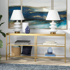 Hudson&Canal Alexis 64"W Console Table - Brass-Features easy assembly