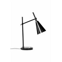 Gry Mattr Desk Lamp - Black-Desk lamp and wireless Qi charger (5W) and USB Port