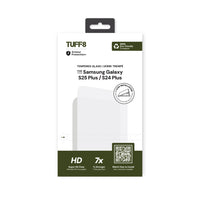 TUFF8 9H-rated Tempered Glass with Auto Installer for Samsung Galaxy S25+ / S24+-Hardness Rating: 9H Hardness