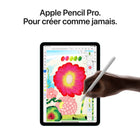 Apple - iPad Air 11 po, Puce M3, Wi-Fi, 128 Go, Gris Cosmique-Caméras de Pointe: iPad Air est doté d’une caméra avant 12MP Center Stage, idéale pour les visioconférences et les selfies. La caméra arrière grand-angle 12 Mpx avec flash True Tone est parfaite pour la numérisation de documents, la photo et la vidéo 4K