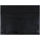 JAM Paper Enveloppes format livret en plastique, fermeture autoagrippante, exp. de 2 po, lettre, 9 3/4 x 13 po, noir, 12/pqt-Noir