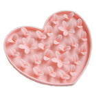 Dexypaws Blush Pink Heart Enrichment Snuffle Mat-100% Food-grade silicone