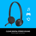 Logitech USB H340 Headset-Noise-cancelling microphone reduces background noise for crystal-clear conversation