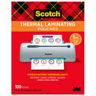 Scotch - Pochettes de plastification thermique, taille 5 mil, paquet de 100-Idéal pour protéger les objets des dommages