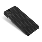 Gry Mattr - Étui en tissu GMF7MB pour iPhone 11/XR - Pinstripe au charbon-Conception mince