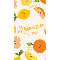 DateWorks 2026-2027 Monthly Pocket Planner - 3.5" x 6.5" - Laura Jane - English-6.5" x 3.5" size perfect for on the go planning