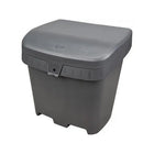 Rmp Maintenance Products Salt & Sand Container with Hasp - Grey - 21" H x 27" W x 26" D - 4.24 cu ft-It can also hold garden supplies, sporting goods, pool supplies, tools, garbage/recyclables, or anything else you want to safely store