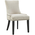 Modway Marquis Fabric Dining Side Chair - Beige - 2 Pack-Dense Foam Padding for Comfort