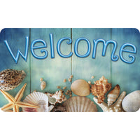 Ashley Productions The Original Fun Mat Welcome Mat - 18" x 30" - Beach Life Welcome-Measurements and Design: The Beach Life Welcome Mat measures 18" x 30".