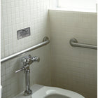 Cosco - Panneau en métal brossé Ne pas jeter dans les toilettes - 6 po x 4 po-Conçu pour un usage intérieur, le format de 6 po x 4 po est idéal pour être placé près des toilettes ou sur les murs et portes des salles de repos