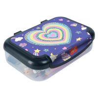 ZIPIT Recycled Plastic Pencil Case - Large Capacity Pencil Case for Girls - Heart Design-Inspire young minds: This unique, recycled plastic pencil case is designed to spark imagination and bring joy to everyday learning. The fun design is embedded in the lid and will always stand out, without ever peeling off
