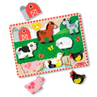 Melissa & Doug Farm Wooden Chunky Puzzle - 8 Pieces-Encourages hand-eye coordination and imaginative play, product made with FSC-certified materials that support responsible forestry, applies to new inventory only (FSC C156584)