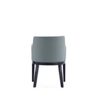 Manhattan Comfort - Fauteuil de salle à manger moderne Gansevoort 57 cm en similicuir avec accoudoirs - Étain-Assemblage à domicile requis Tout le matériel inclus