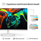 HP 527sw 27" Class IPS Full HD LED Monitor - White - 94F46AAABA-More Contrast: See the nuanced differences of color, shadow, and highlights thanks to the enhanced 1500:1 contrast ratio