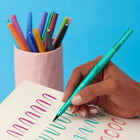 Paper Mate Flair Dual Felt Pens - Brush/Medium Tip - 0.7mm - Assorted Colours - Set of 8-10
