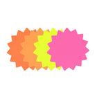 Cosco - Panneaux en papier découpé Burst ronds - 4 po - Couleurs fluorescentes assorties - Paquet de 60-Ces panneaux en papier découpés en forme d’éclat rond présentent des couleurs fluorescentes vives pour attirer l’attention dans les environnements de vente et d’affichage