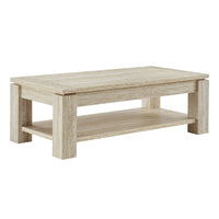 Modway Hollis Travertine Coffee Table - Travertine-Rectangle Coffee Table