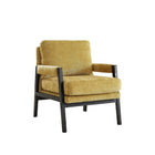 Brassex Hugo Accent Chair - Yellow-Modern design aesthetic