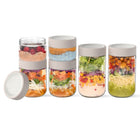 Bentgo Glass Food Jars Set - Moondust-100% LEAK-PROOF: Lock in freshness with the leak-proof lid design that keeps things mess-free when taking the jars on the go