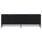 Hudson&Canal Campello TV Stand for TV's up to 78" - Black Grain-A transitional design that can also be used as a credenza or sideboard