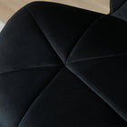HOMCOM - Tabourets de bar en tissu à hauteur de comptoir réglable - noir - paquet de 2-Base ronde en métal assurant la stabilité du tabouret, patins en caoutchouc antidérapants fixés 

