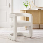 Modway - Winslow Performance Velvet Chaise d’accent en tonneau - Alabaste-Dos ouvert