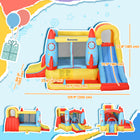 Outsunny - Château gonflable 4 en 1 pour enfants avec toboggan aquatique et trampoline gonflable - 10,8 pi L x 8,7 pi l x 6,1 pi H - multicolore-Les accessoires complets vous garantissent une bonne expérience d’achat et assurent à vos enfants une expérience de jeu parfaite 