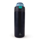 Sully Double Wall Stainless Steel Vacuum Flask - 25 oz - Dark Blue-A Lid with carrying Handle