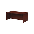 Office Star Napa Collection 71" Desk Shell, Mahogany-Features 1” tops and end panels, and 5/8” modesty panels
