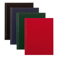Blueline - A9 Hard Cover Glue Bound Notebooks - 9-1/4" x 7-1/4" - Assorted Colours - 4 Pack-Attention to detail with the inclusion of: self-adhesive tabs, index sheet, and space to write in the date and page number