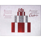 Rosedale Gold General Christmas Greeting Cards/Envelopes - 5-1/2" x 8" - Gifts and a Bow - 6 Pack-Printed on premium uncoated paper