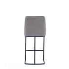 Manhattan Comfort - Serena tabouret de comptoir moderne de 17,71 po en similicuir gris rembourré-22,04 po L x 23 po l x 37,79 po H