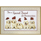 Rosedale Christmas Greeting Cards/Envelopes - 5-1/2" x 8" - Friend - Puppies - 12 Pack-Premium quality greeting cards