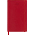 Moleskine - 2026 Agenda semainier Classic 12 mois à couverture souple - 5" x 8.25" - Rouge écarlate-Angles arrondis, fermeture à élastique et ruban marque-page assorti