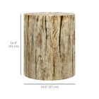 HOMCOM Concrete Finish Side Table - Natural Wood-Painted surfaces can be easily wiped clean