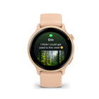 Garmin vivoactive 6 Smartwatch - Metallic Pink Dawn with Pink Dawn Band-SLEEP COACH - Get a sleep score and personalized coaching for how much sleep you need and how you can improve. Even keep track of different sleep stages and naps — and see several key metrics over your sleep period, such as HRV status to better understand your health.