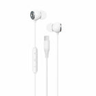 Helix UltraBuds USB-C High Fidelity Earbuds - White-Secure, Universal Fit: 3 Pairs S/M/L Ear Gels Included for a secure & comfortable fit.