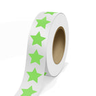 JAM Paper - Rouleaux d'étiquettes standard - en forme d'étoile - 2 3/4 x 2 7/8 - vert fluo - 125 étiquettes/rouleau-Couleur : Vert fluo | Faites ressortir votre courrier avec des étiquettes d'adresse d'expédition colourées.