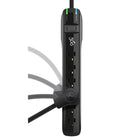 360 Electrical Suite+ 6-Outlet Surge Strip with Rotating Plug and 8-ft Cord - Black-Dimensions: 11" L x 2" W x 1.25" H